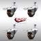 Service Caster 3.5 Inch SS High Temp Glass Filled Nylon 12mm Stem Caster Set Lock Brake SCC SCC-SSTSTTL20S3514-GFNSHT-M1215-4 - alternate 3